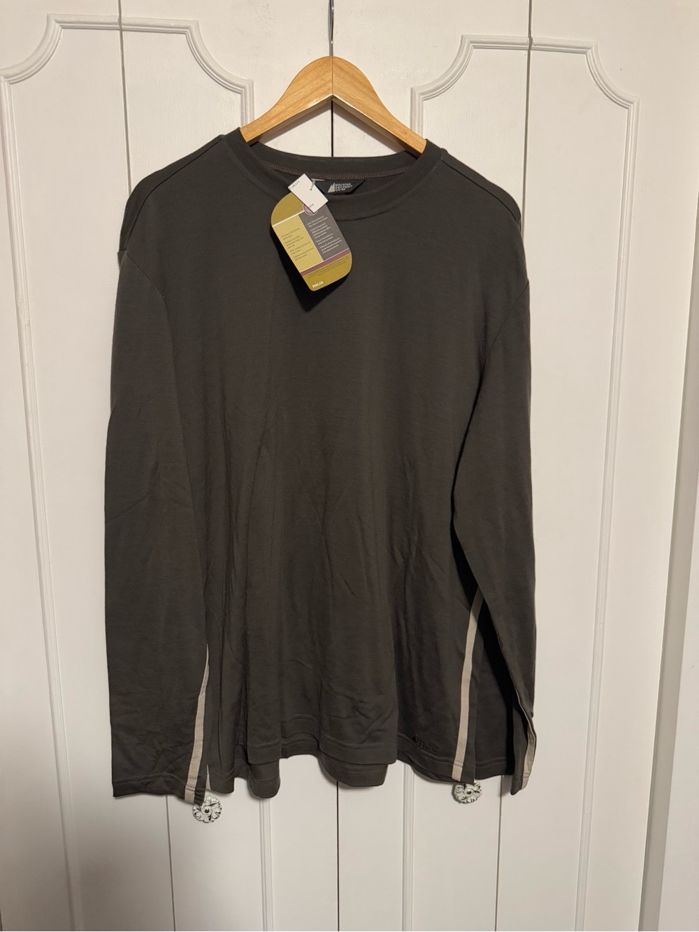 MEC Men's Merino Wool Long-Sleeve Crewneck Shirt - Olive